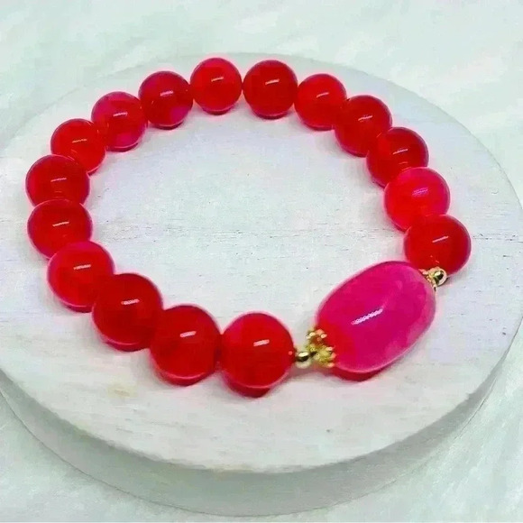 Rosie Rose Agate Bracelet - Picture 2 of 5